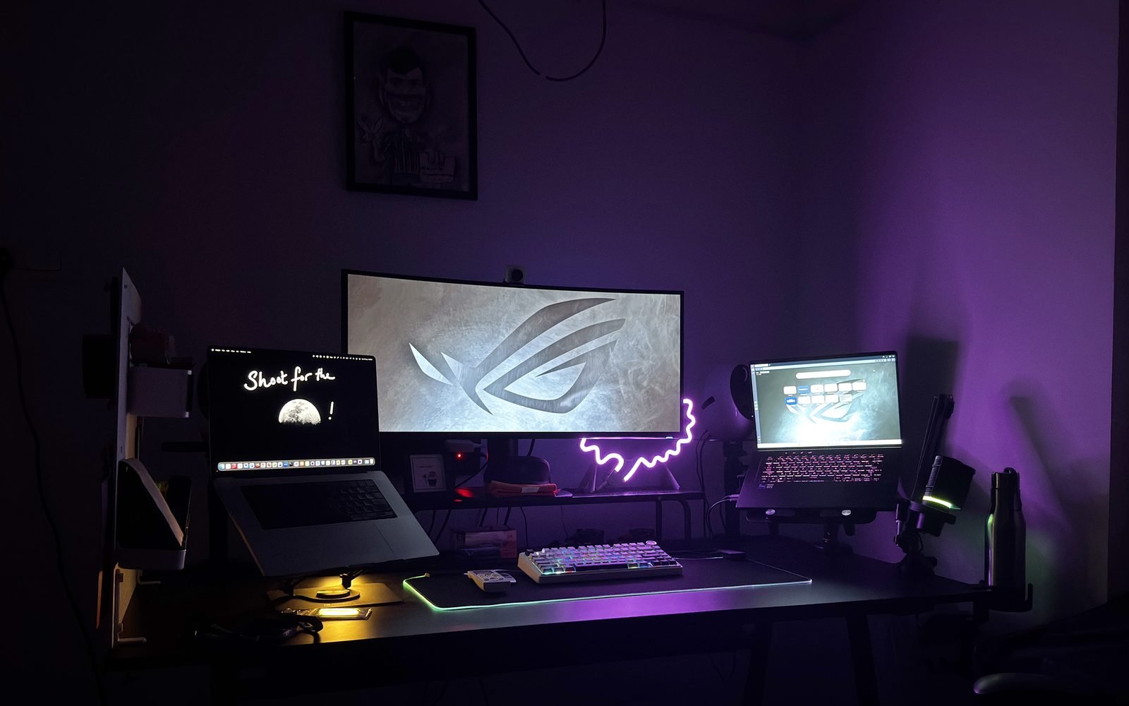 Purple lighting